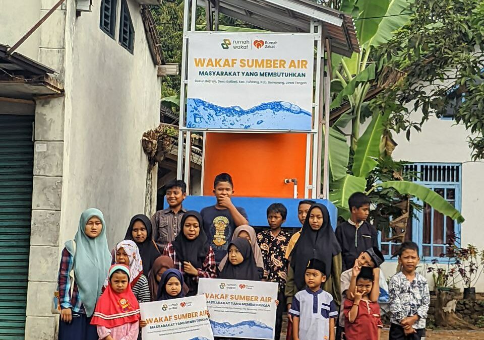 WAKAF SUMBER AIR UNTUK WARGA DESA KALIBEJI, KECAMATAN TUNTANG, KABUPATEN SEMARANG SELESAI 100 %