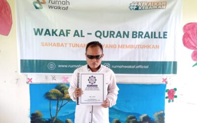 RUMAH WAKAF SALURKAN WAKAF AL QURAN BRAILLE UNTUK 5 SEKOLAH LUAR BIASA DI NTB