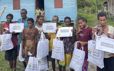 Wakaf Produktif Hadirkan Harapan di Papua Selatan, 30 Keluarga Terima Paket Sembako